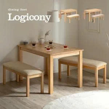 Japan DR : Bộ Bàn Ăn Xuất Nhật  + 2 Bench 